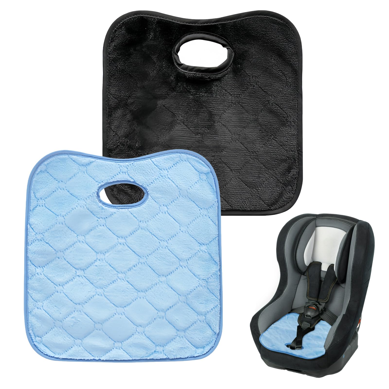 2 protectores de asiento de coche para niños, protección universal para asiento de coche, suave e impermeable, para entrenamiento de orinal, protector de asiento para asiento infantil