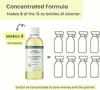 Vista 5 de Good Natured Brand Limpiador concentrado multiusos Limpiador multisuperficie Aceite esencial de limón natural Limpiador concentrado multiusos