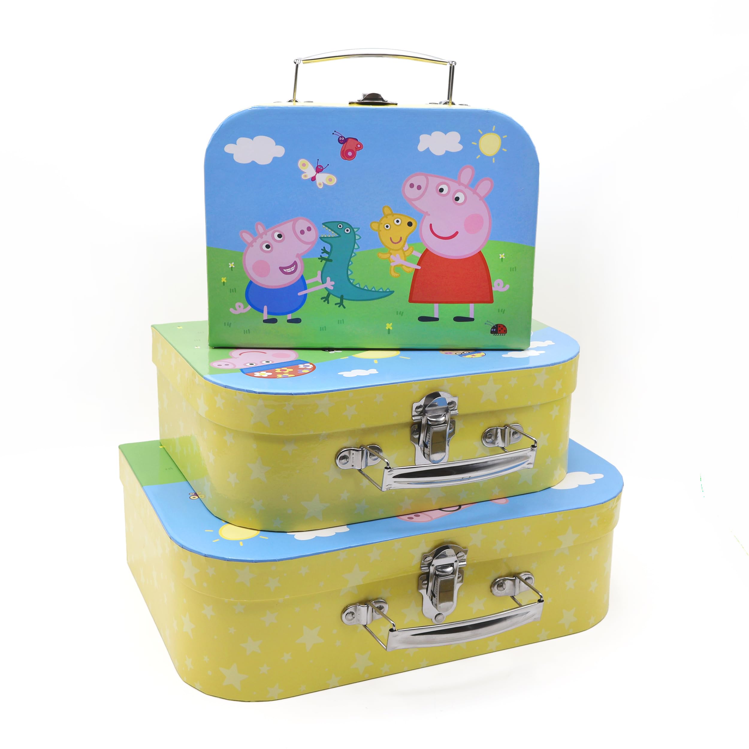 Robert Frederick Peppa Pig Children's Triple Carry Case Set - 3 Sizes