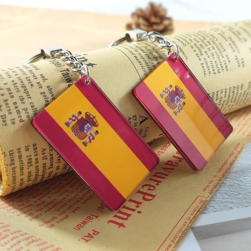 Miniatura 3 de QQSD Llavero con la bandera de España, 2 unidades, España
