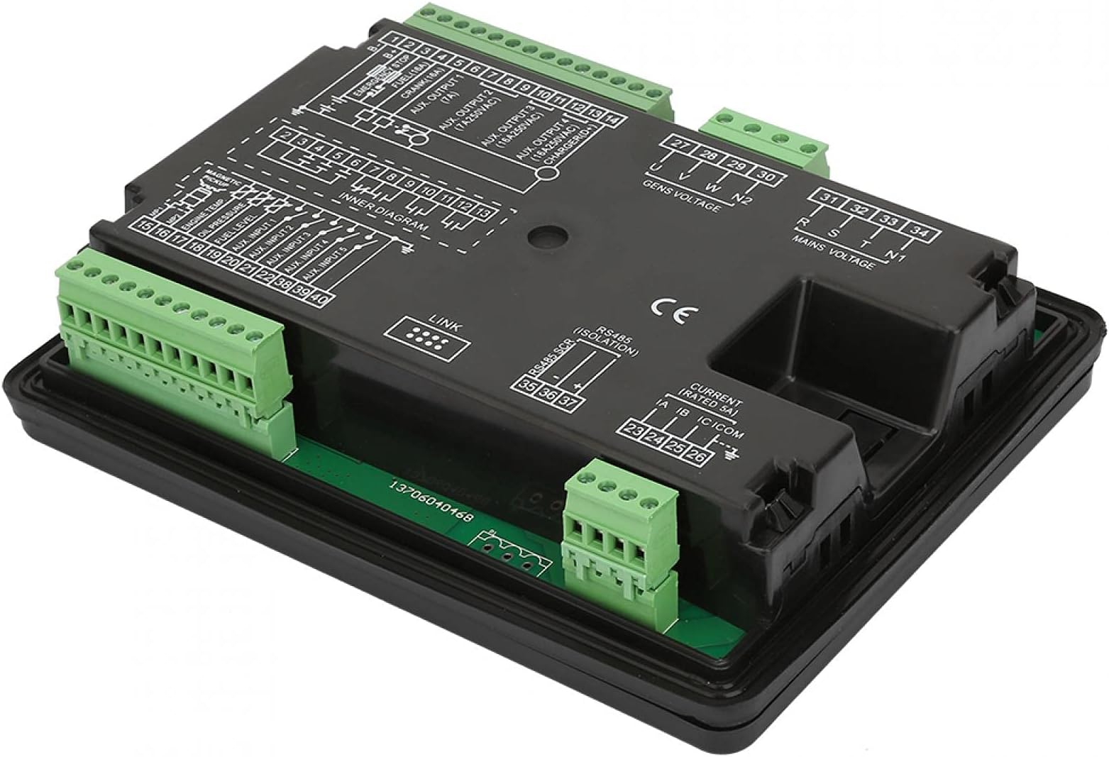 Heavy Duty Electronic Generator Controller Module AMF DGS6110U Eight Languages Generator Control Panel Stable Automatic Switching Control for Generator Control