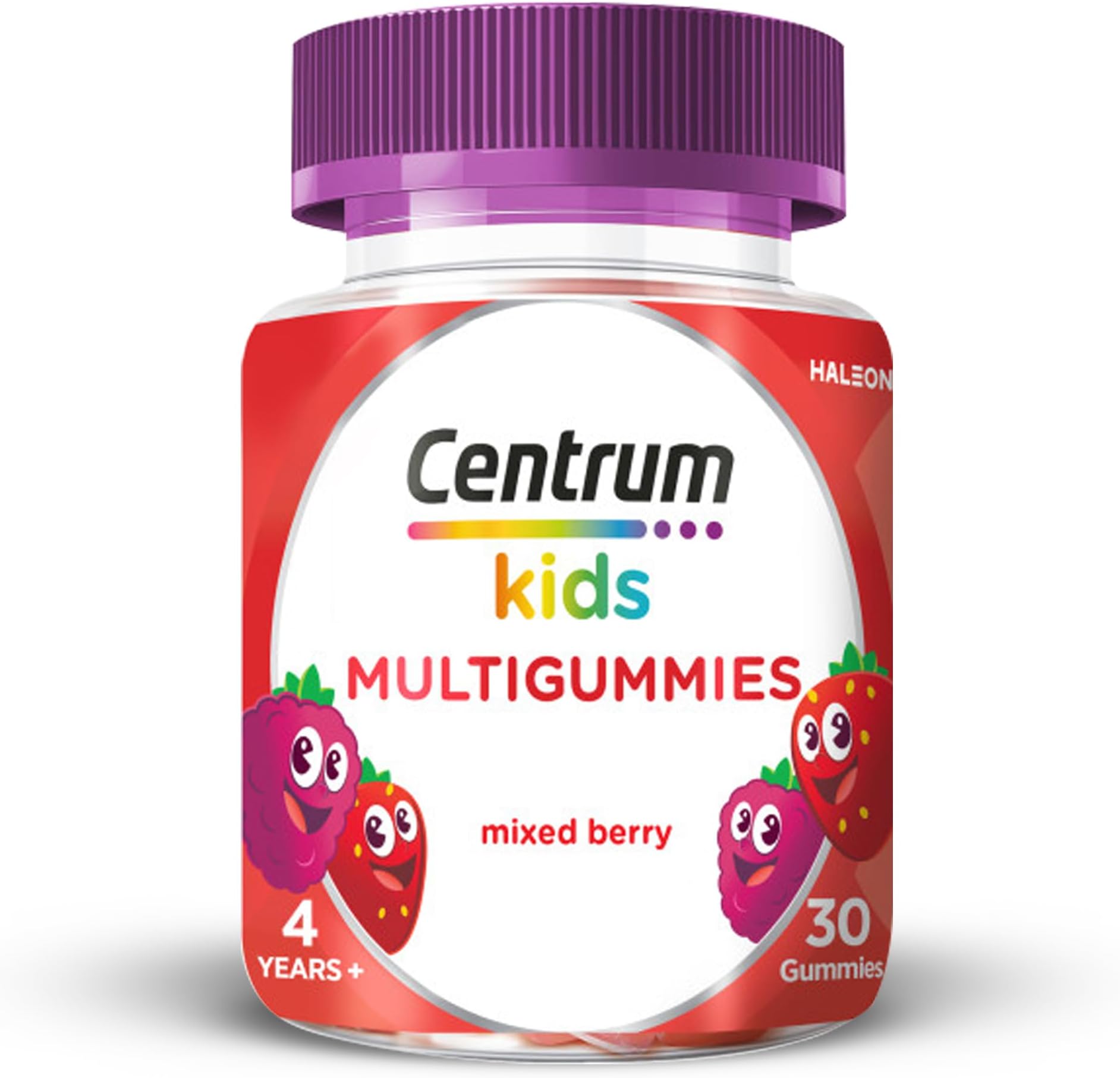 MultiGummies, Immunity Support, gummy multivitamins for kids with Mixed Berry, Natural Fruit Flavour, Includes key vitamins C and D, 30 Chewable Gummies