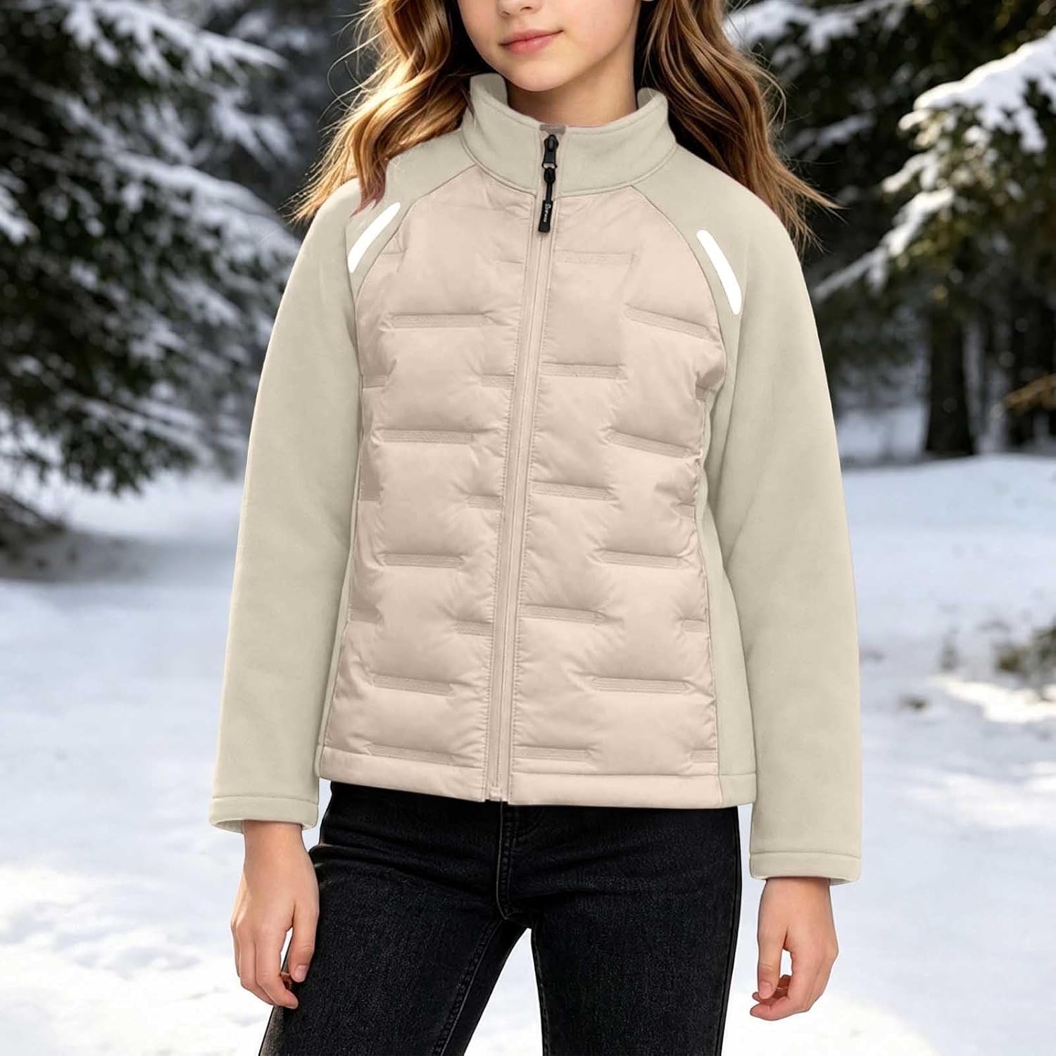 Winter Puffer Vest for Girls Padded Sleeveless Jacket