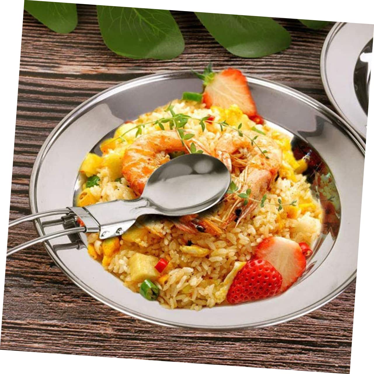 YARNOW Théière Et Casserole Extérieur pour Personnes Ustensiles De Cuisine De Camping Assiette De Pique- Portable