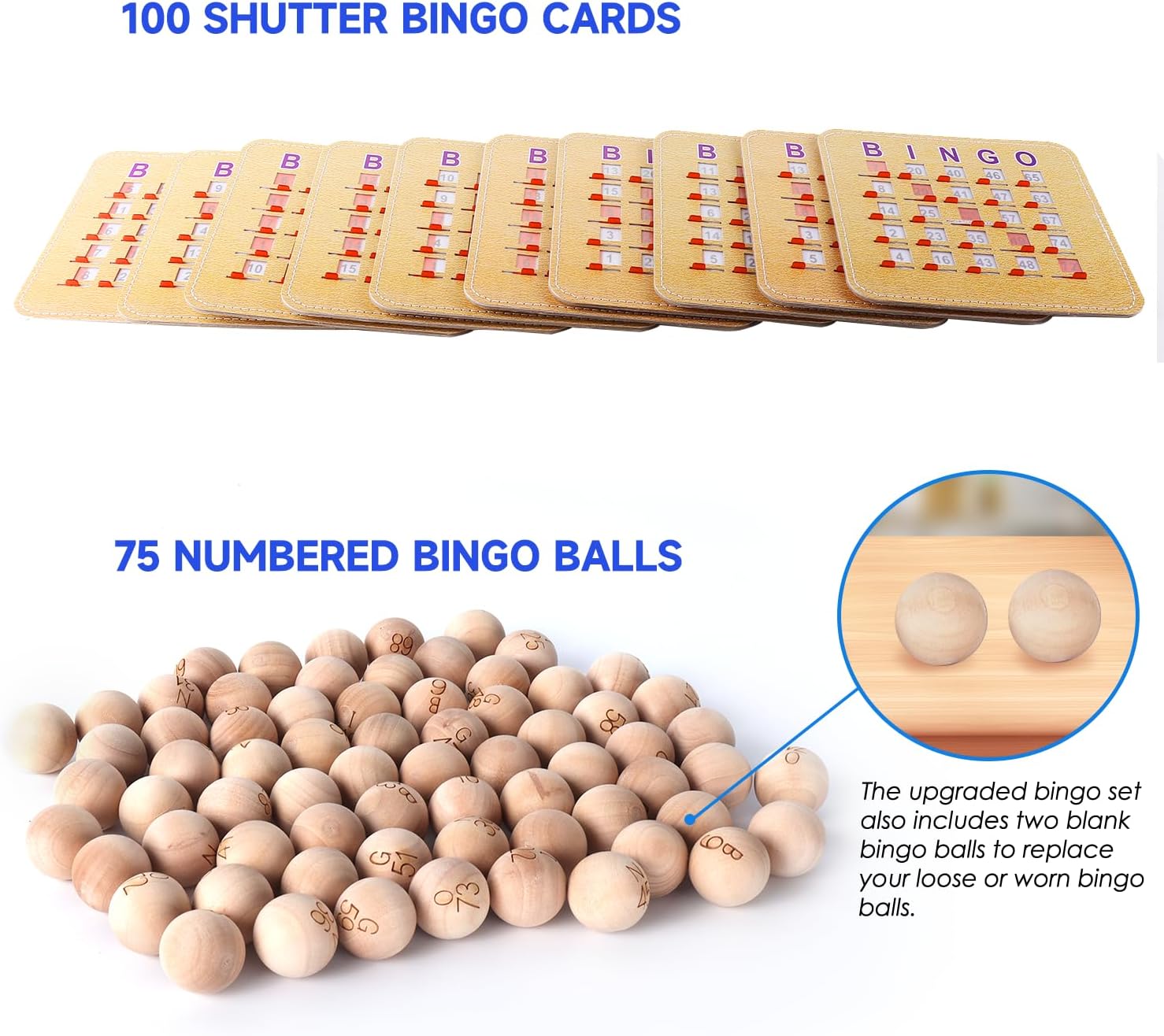 GSE Games & Sports Expert Deluxe Bingo Game Set with Large Brass Cage, 100 Shutter Slide Bingo Cards, Master Board, Calling Balls for Large Groups, Parties, Game Night