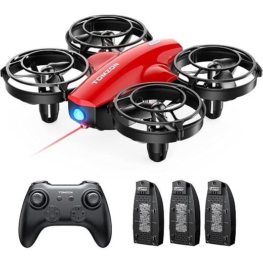 Tomzon mini Drohne für Kinder Anfänger RC Quadrocopter mit 24min Lange Flugzeit, Kampfdrohne mit 360° Propellerschutz, Flugzeug ferngesteuert Spielzeug Drohne Werfen Go/3D Flip/Kreisflug, Nano Drone