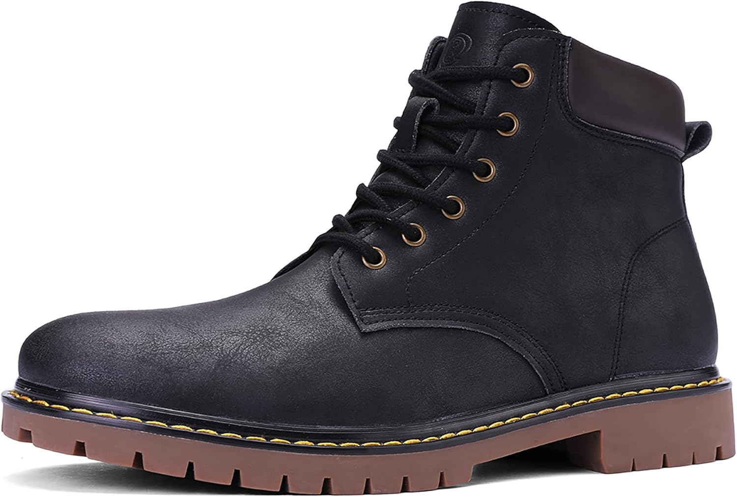 EYUSHIJIA Men's Outdoor Waterproof Snow Boots Hiking Shoes 9 Black-08