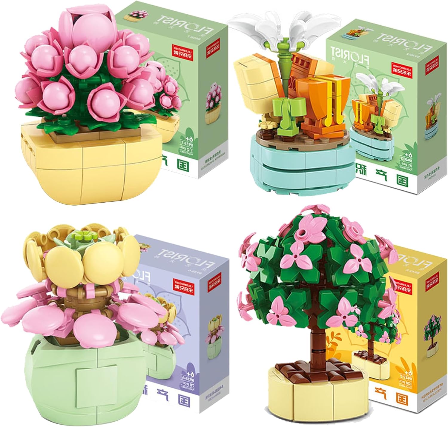 Juego de construcción 4 plantas en maceta por 9,99€