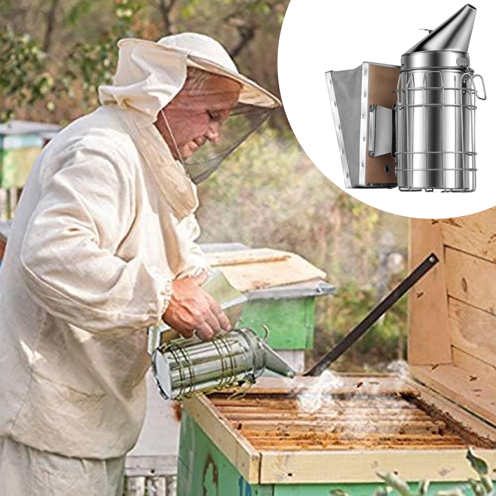Rauchbläser Bee Smoker Rauchdose Imkerpfeife Imkerei Imkerbedarf Bienenzucht Rauchbläser Bee Smoker Rauchdose Imkerpfeife Imkerei Imkerbedarf Bienenzucht