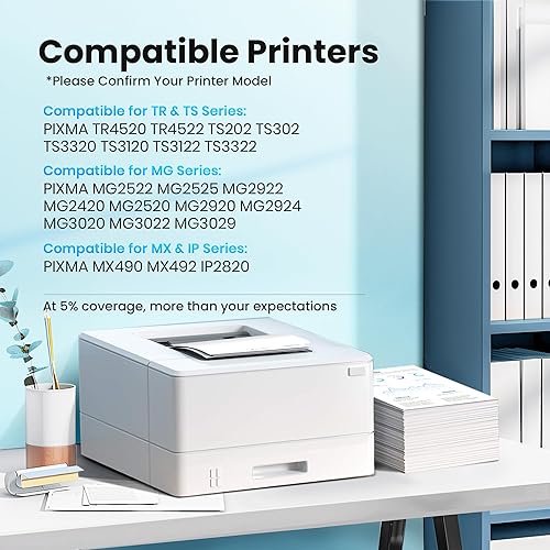 Miniatura 2 de Paquete múltiple de tinta PG-243CL-244 de repuesto para cartuchos de tinta Canon 243 y 244 compatibles con Pixma TR4520 TR4522 MX492 MX490 TS302