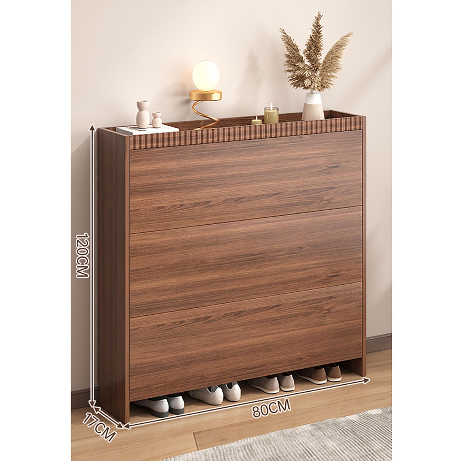 MSHGSKU Freestanding Shoe Cabinet with Flip Drawers, Slim Storage Organizer for Entryway, Hallway, Closet, and Living Room