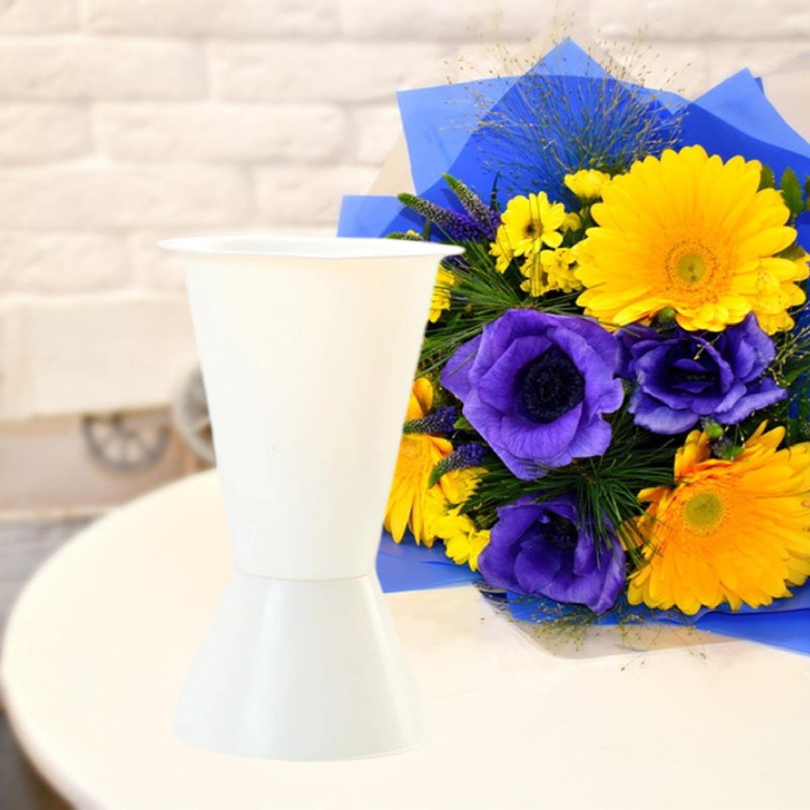 Fenteer 10 Pezzi Base per Composizioni Floreali Supporto per Fiori Griglia Floreale Rivestimento Bouquet Base di Fissaggio Versatile Adatto per Matrimoni E F, Altezza 30 Cm