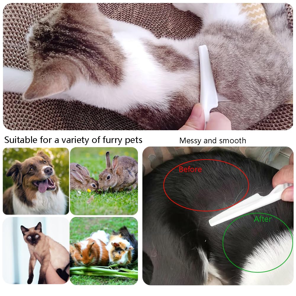 Multifunctional Pet Grooming Comb - Flea Removal, Tear Stain Remover for Dogs, Cats, Puppies, and Small Pets 4