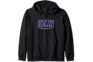 Kean Arch Vintage Retro College University Athletic Sports Zip Hoodie