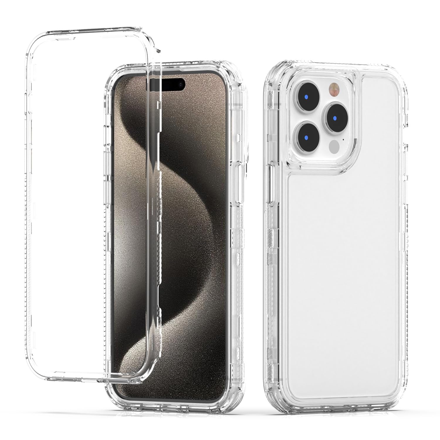 Coque fine iPhone 15 Pro transparente pour éviter rayures et chutes - 8