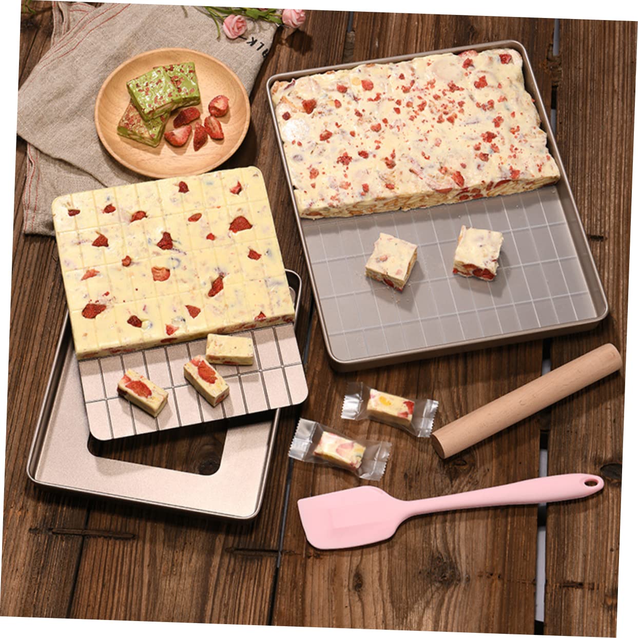 Alipis Mikrowellen-crisper-pfanne Nougat Gebäck-backzubehör Set Reusable Crisp-form Schneeflocken-form Diy-backform Küche Backwerkzeug