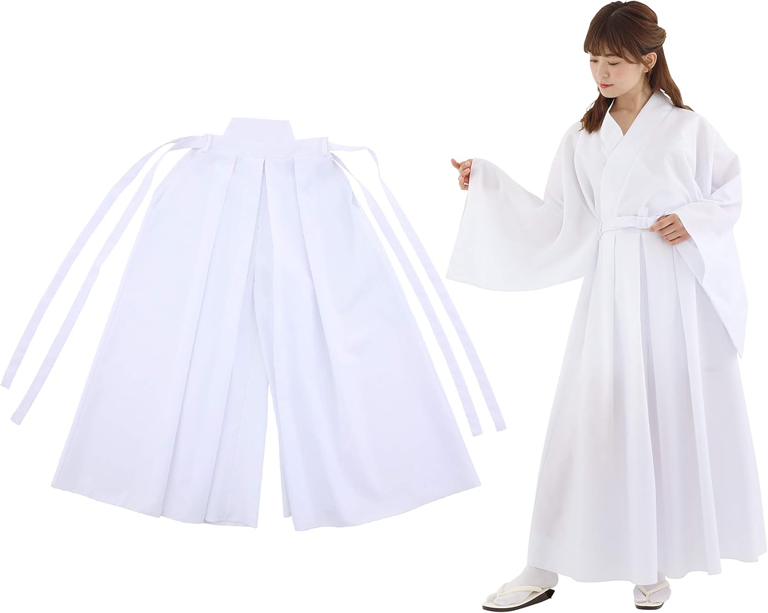 クリアストーン(Clearstone) コスプレ ハロウィン カラー袴 ユニセックス ホワイト クリアストーン(Clearstone) コスプレ ハロウィン カラー袴 ユニセックス ホワイト