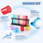 Tubes d'essai Ensemble de béchers goutteurs, Kits scientifiques pour enfants, Ensemble de chimie goutteurs STEM Jouets pour les tout-petits, Centre des sciences préscolaires Matériaux, Expériences scientifiques pour les enfants 4-6 Fournitures pour les écoles maternelles
