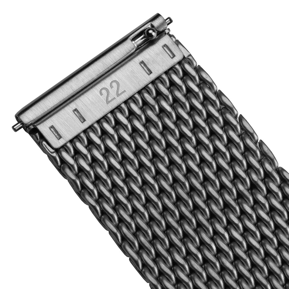 WatchGecko Correa de reloj de malla clásica, acabado pulido o satinado, 18-22 mm, correa de repuesto de acero inoxidable para hombre, barras de resorte de liberación rápida para cambios fáciles