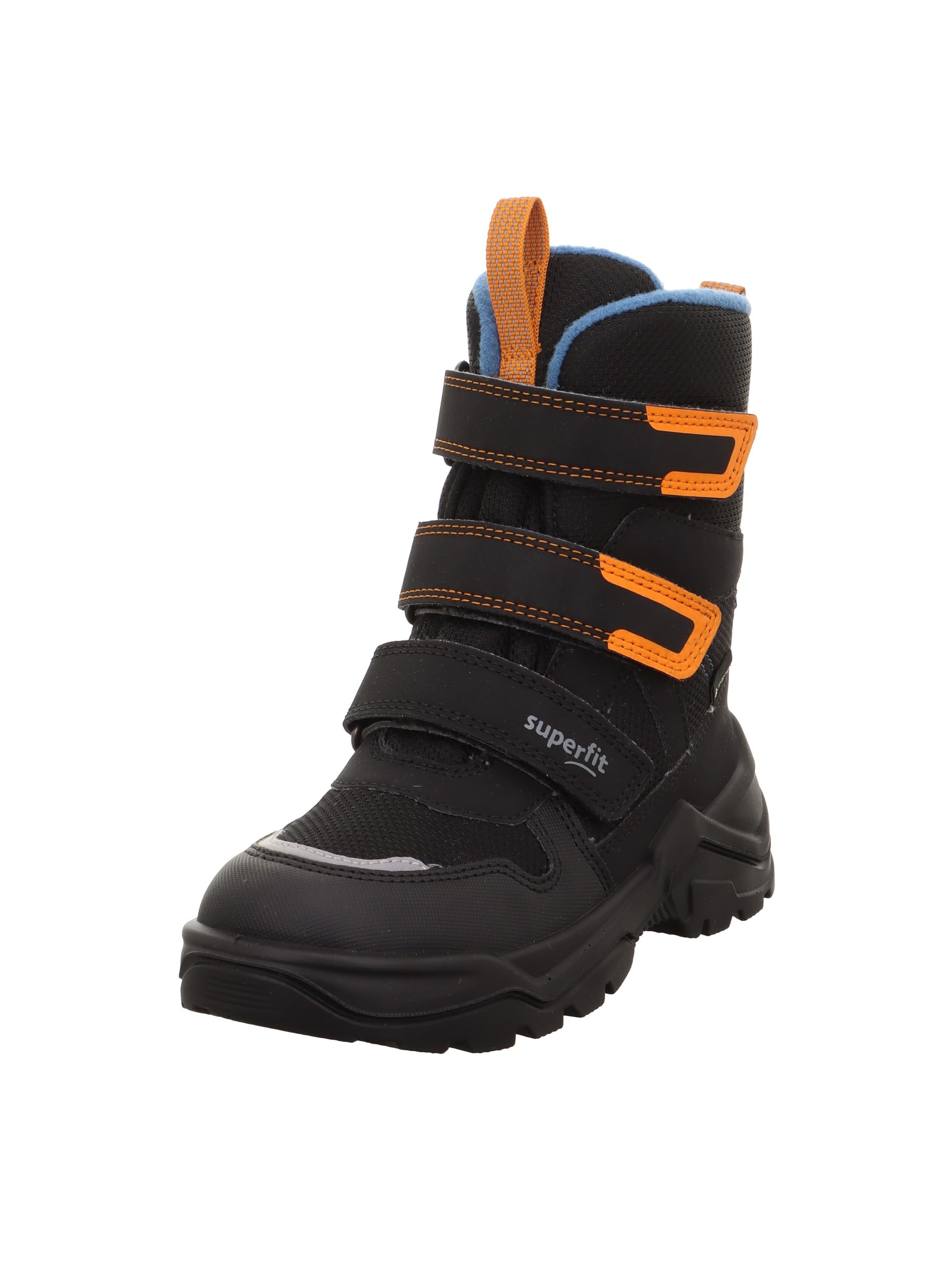 Superfit Boys SNOW MAX warm gefütterte Gore-Tex Stiefel, SCHWARZ/BLAU 0010