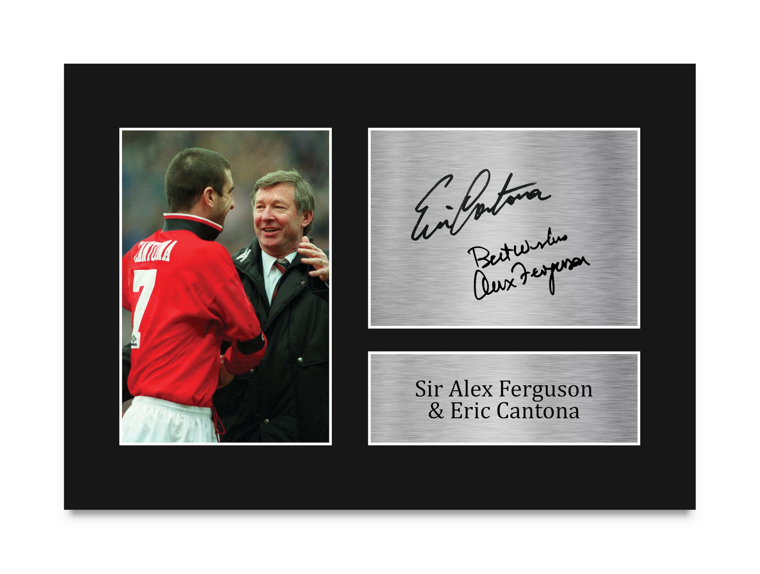 HWC Trading A4 Sir Alex Ferguson & Eric Cantona Gifts Printed Signed Autograph Picture for Football Fans and Supporters-picture-28