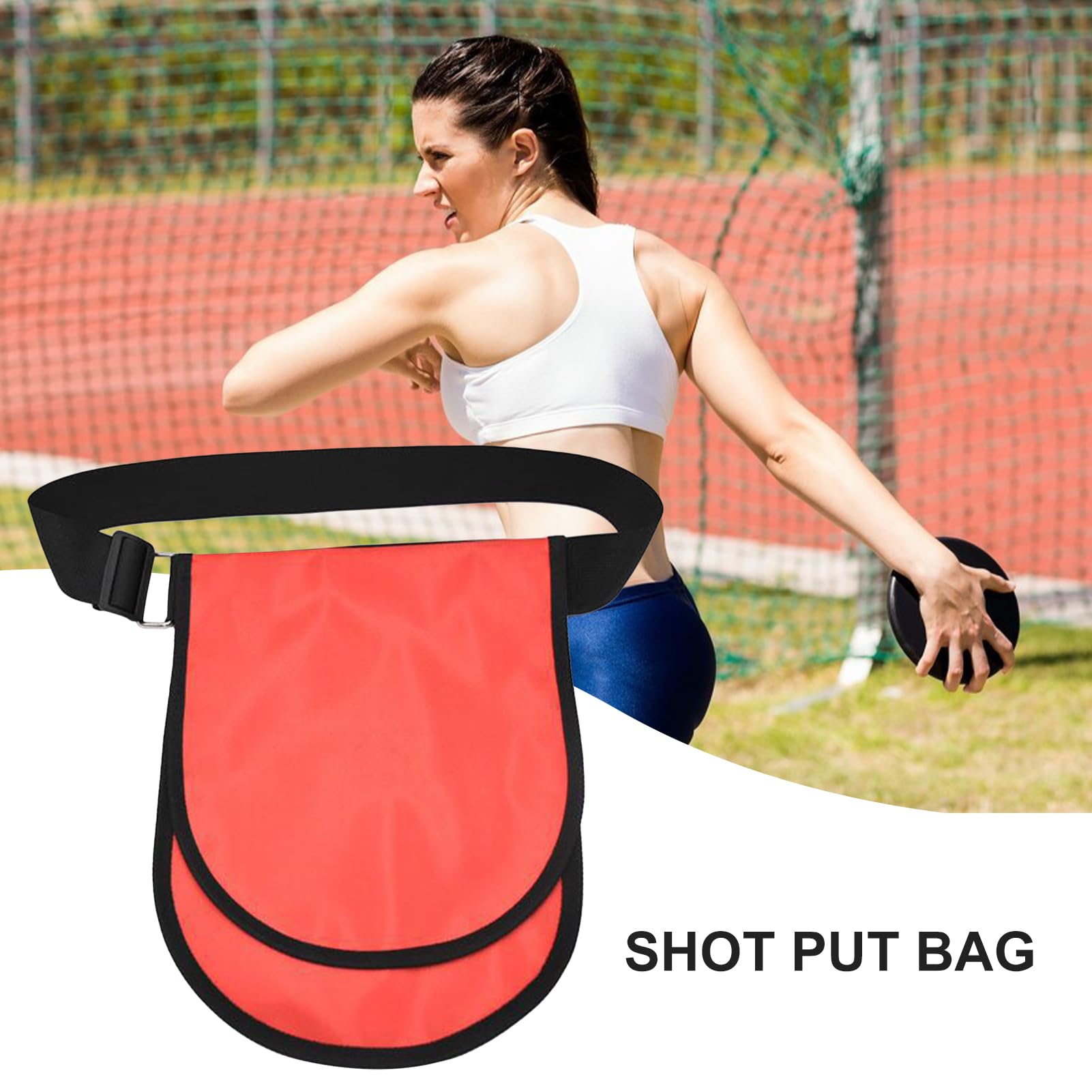 Bolsa para atletismo – Portaletas ajustable para lanzamiento de peso, disco, diseño de tela Oxford, bolsa de equipamiento deportivo portátil | que transportan de entrenamiento — view 4