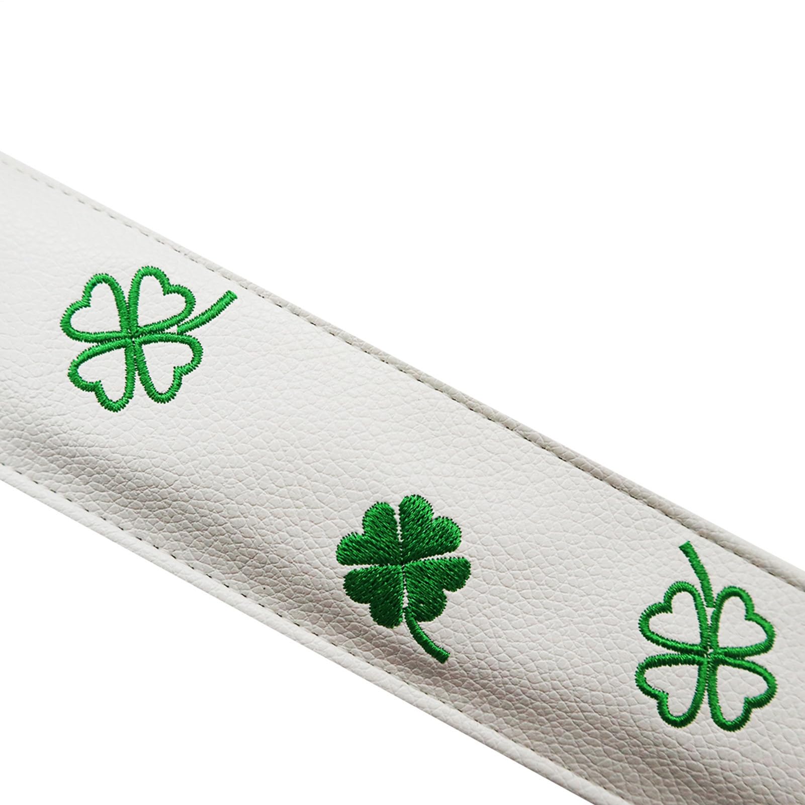 Stick Cover - Golf Gold Guard, PU Leather Mangeave | Design a quadrifoglio fortunato per aste di allineamento, protezione per asse da golf durevole, supporto per attrezzature sportive all'aria aperta