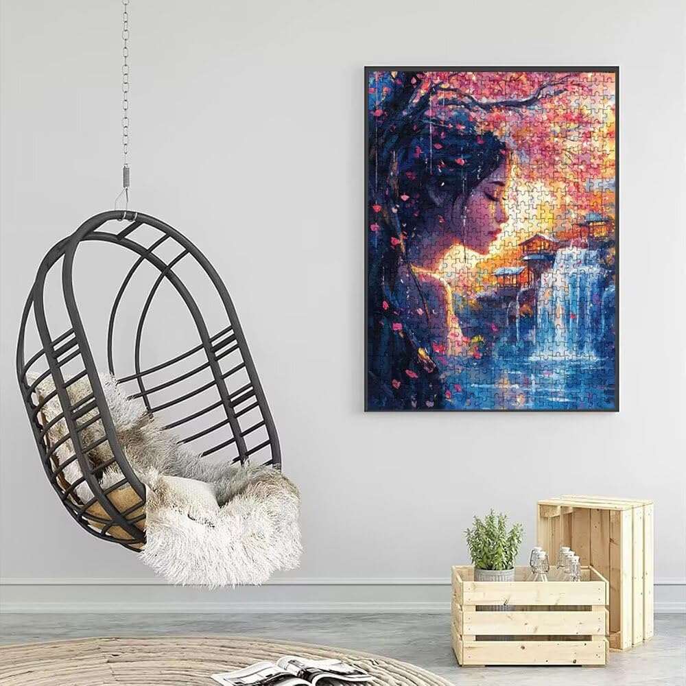 Puzzle 6000 elementów, puzzle z twarzą wodospadu dla dorosłych 6000, drewniane puzzle, klasyczne gry edukacyjne, niemożliwe wyzwanie, rodzina gier, kreatywny prezent DX0YL1-767