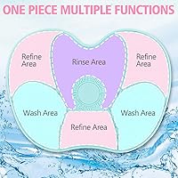 Vista 6 de Cepillo de maquillaje de silicona Estera de limpieza de cepillo de maquillaje Almohadilla limpiador de cepillo cosmético Esterilla de limpieza