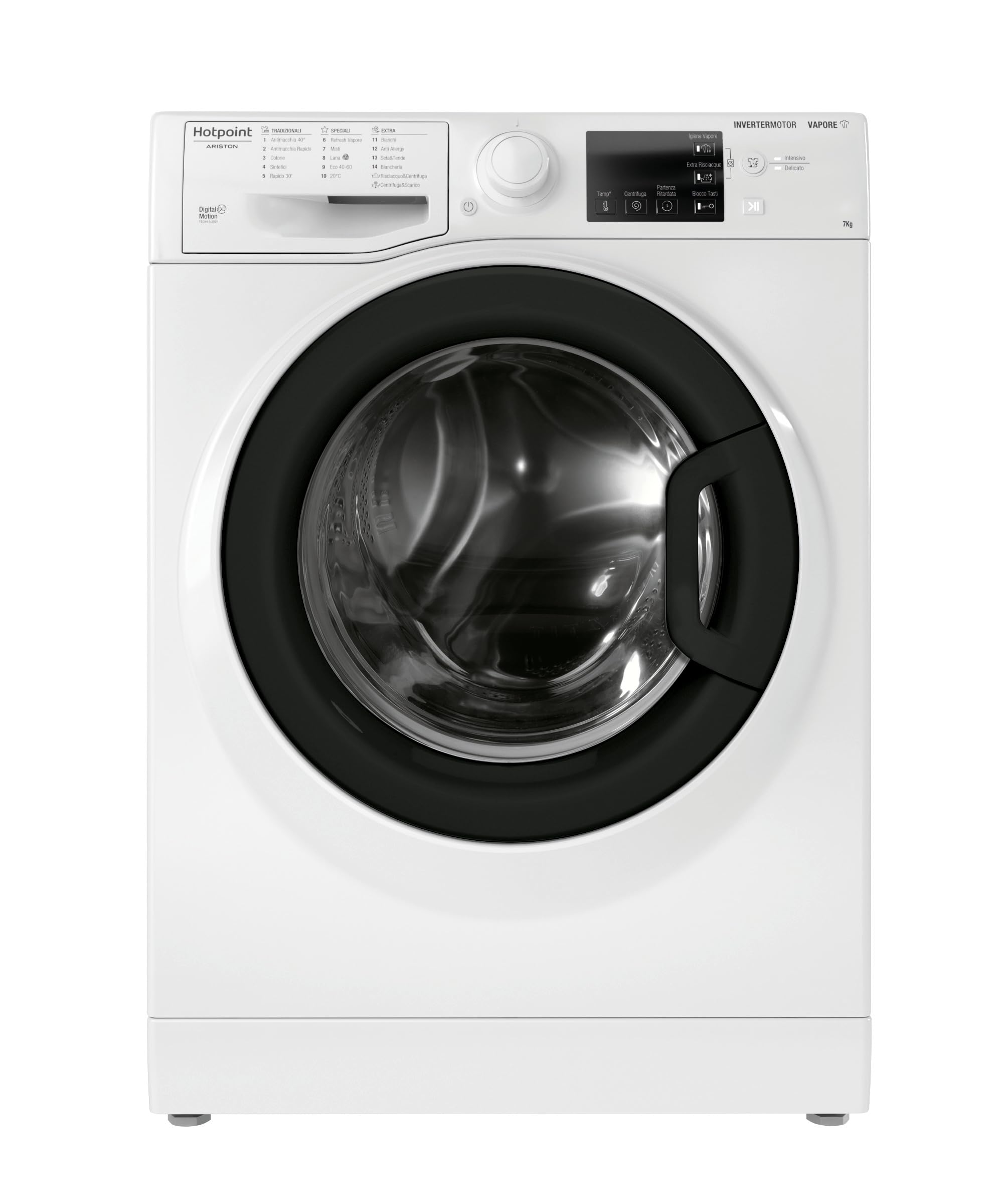 Hotpoint ARISTON Lavatrice da 7 kg, Slim 43 cm, 1200 giri, Classe B - RSSGR527BI