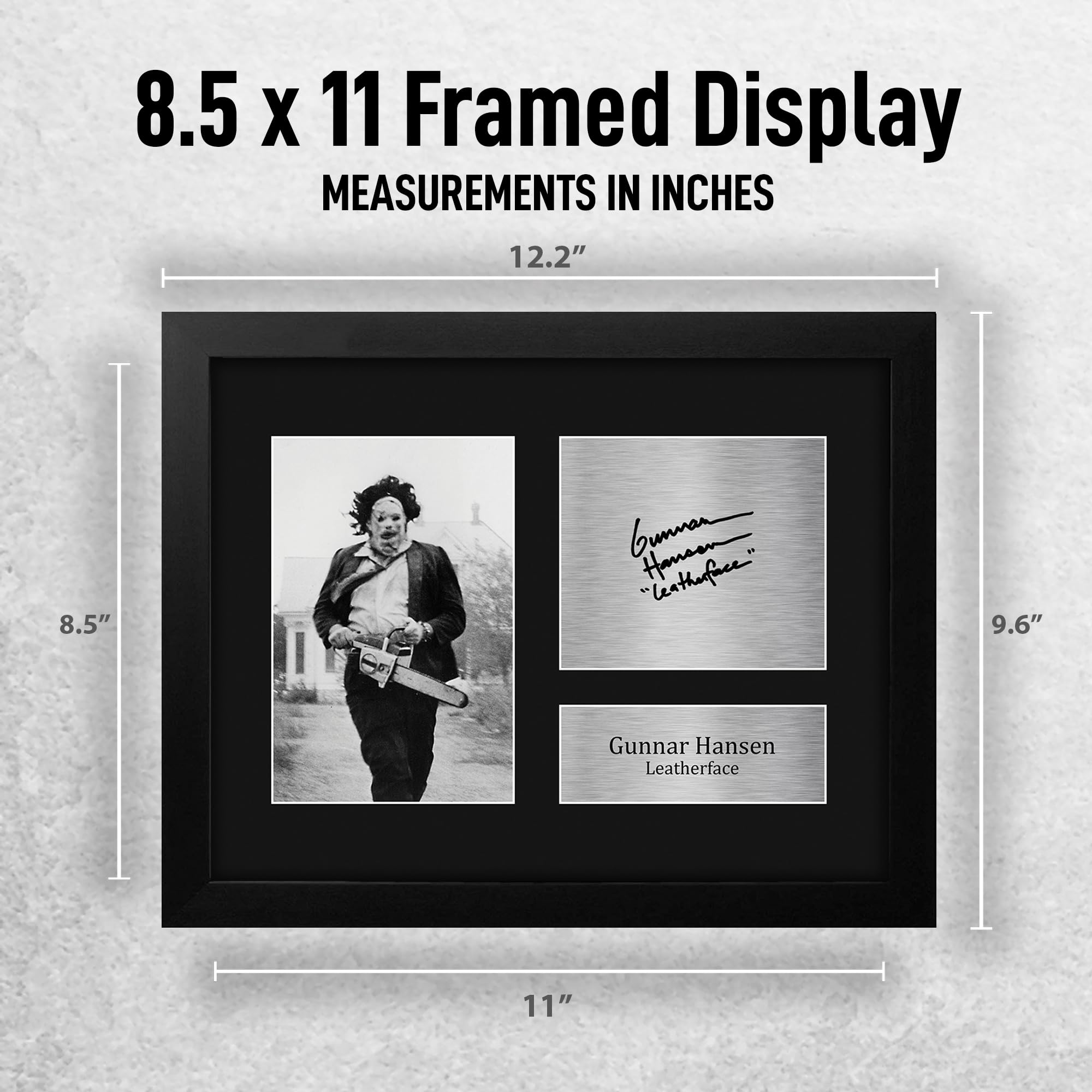 Amazon.com: HWC Trading Gunnar Hansen Leatherface Framed