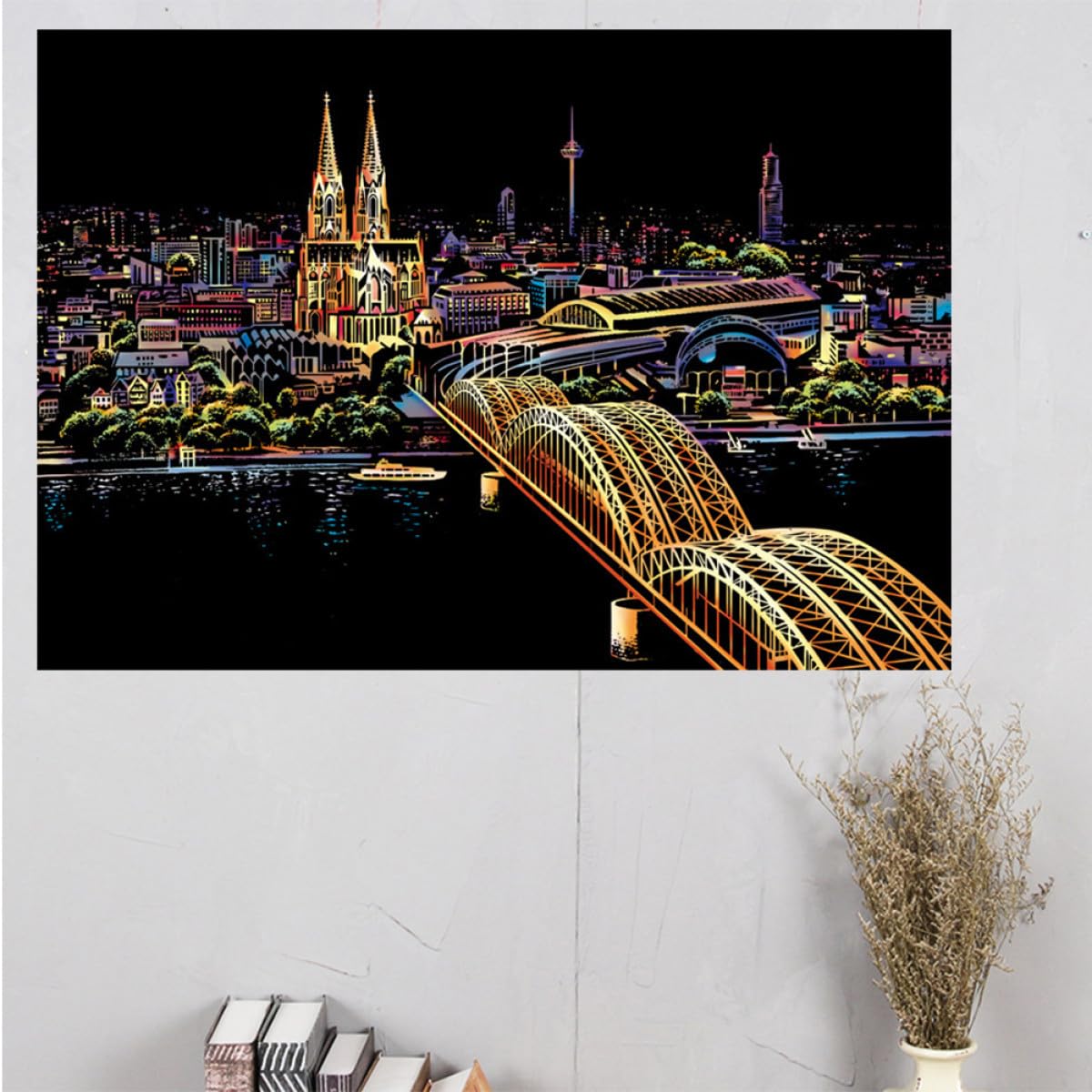 Dessin à Gratter pour Adultes Cologne Cathedral en Papier