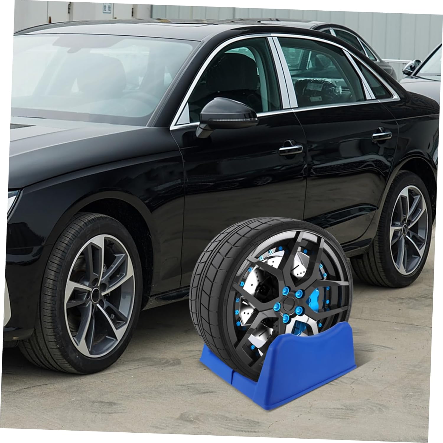 Tire Display Stand Holder Storage Rack for Home and Garage Durable Tire Display Stand Frame for Organizing and Showcasing Car Wheels and Rims