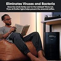 Vista 6 de Wyze Air Purifier with Wildfire Filter (Special), for Living Room, Kitchen, HEPA 13, 21db Quiet, with Sleep Mode, Air Cleaner for Smoke, Pollen