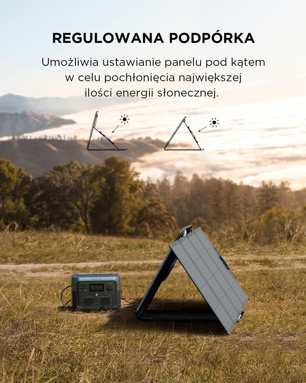 ECOFLOW RIVER 2 MAX przenośna elektrownia z panelem słonecznym 160 W, moc wyjściowa 1000 W z X-boost, zewnętrzny generator słoneczny RV
