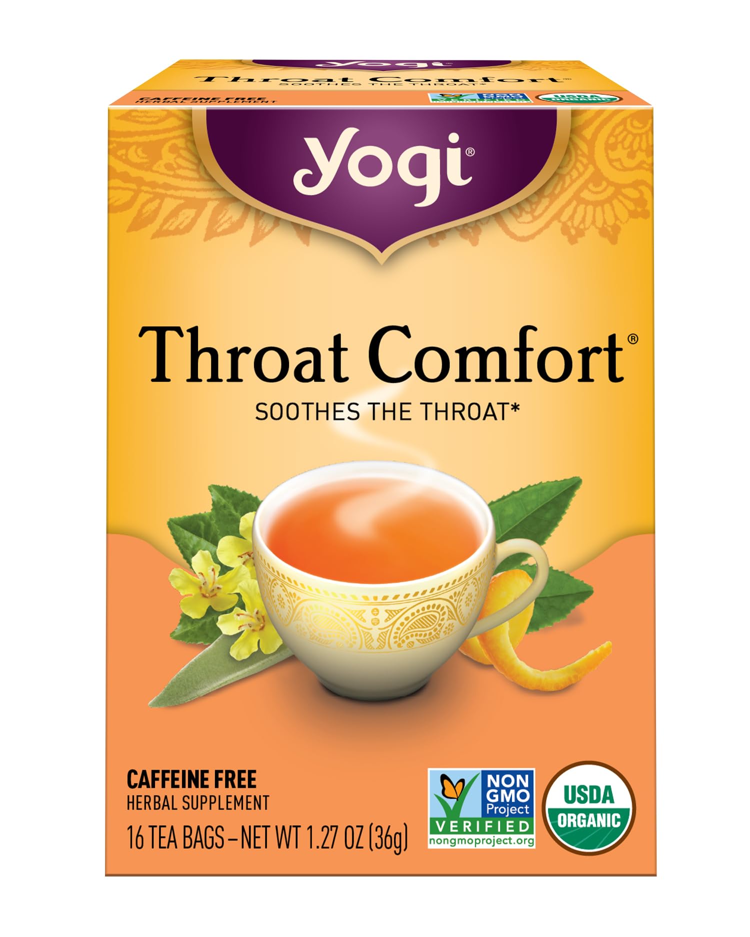 Throat Comfort Tea Bags, 16 Pieces - 36g