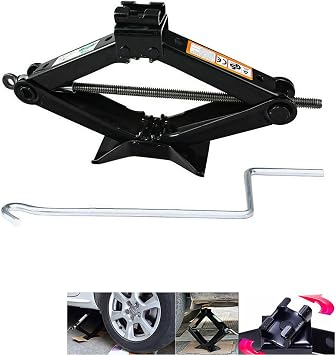 Scissor Jack Set- 2 Ton Capacity Car Jack Kit Auto, Lifting Jack Car Kit for Ford 2004-2014 F150, Spare Tire Tool Kit, Rustproof Car Stabilizer Lift with Crank Handle