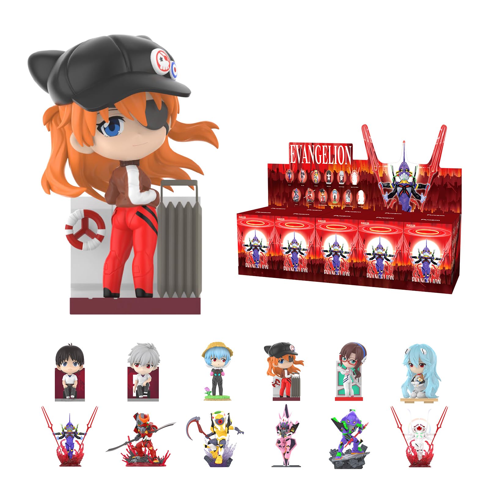 EVA Vol.2 Evangelion Anime Blind Box, Collectible Figures Toys, Whole Set