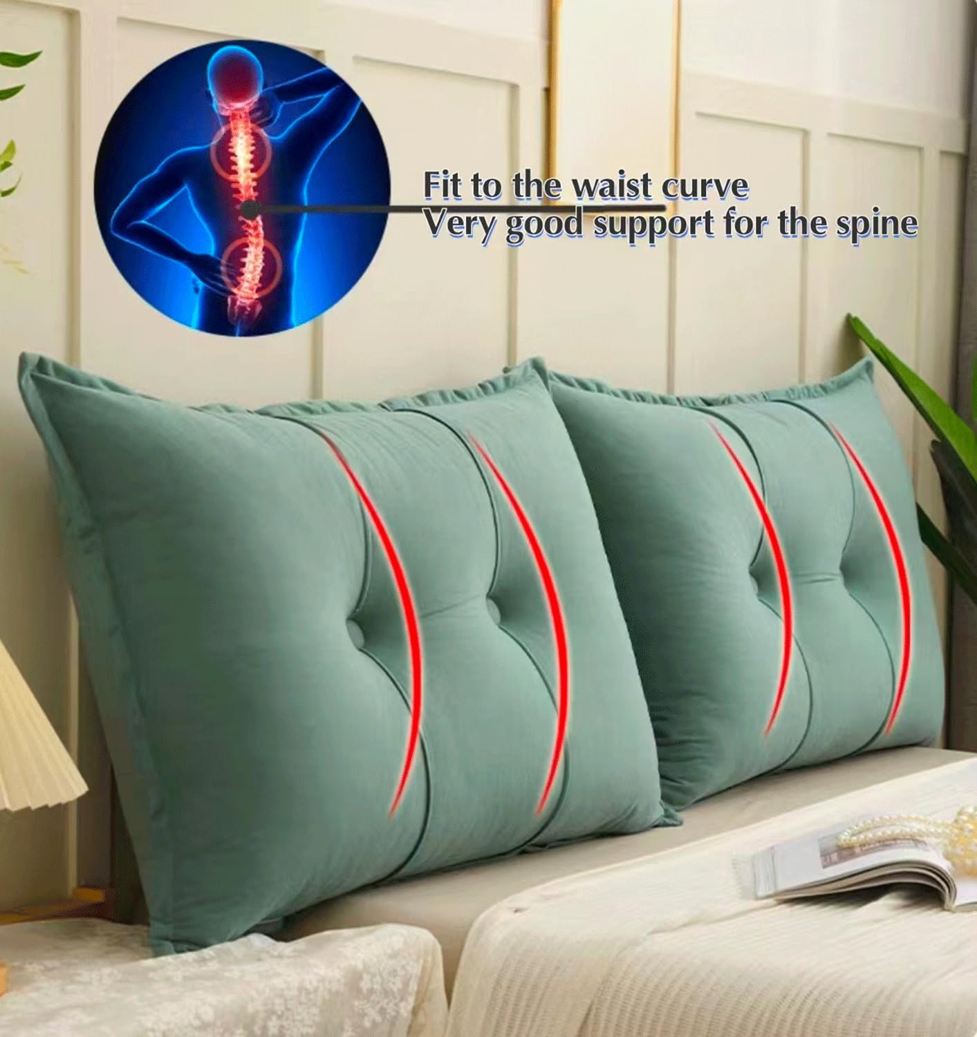 Großes Bett Kopfkissen Kissen Wand Kissen Kombination Daybed Kissen