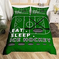 Vista 14 de Funda de edredón de béisbol matrimonial, juego de ropa de cama con temática de juegos de deportes de pelota para niños, funda de edredón de guantes