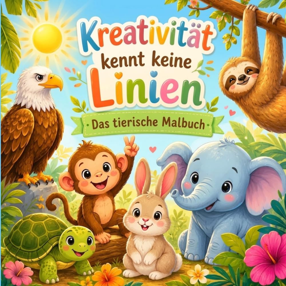 Kreativität kennt keine Linien: Das tierische Malbuch ab 2 Jahren