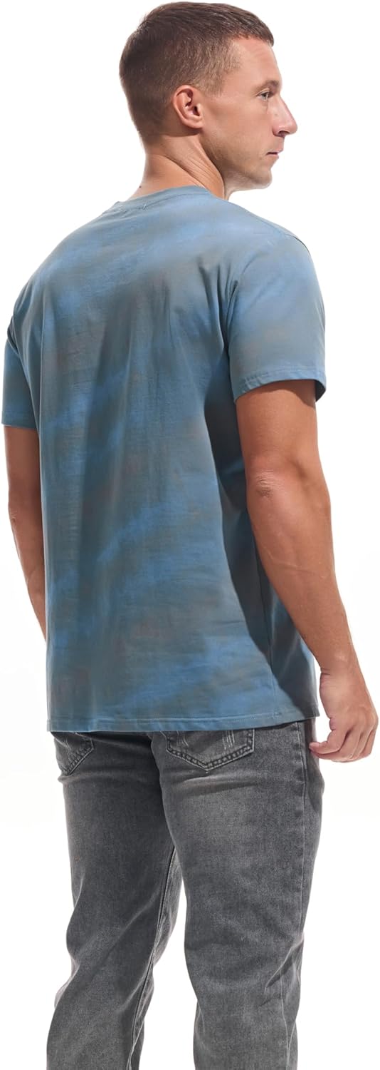 VEIISAR Men's Crew Neck T Shirt - Fitted Elastic Tees Fresh Print Tshirts - Pattern & Color 20+ - Image 2