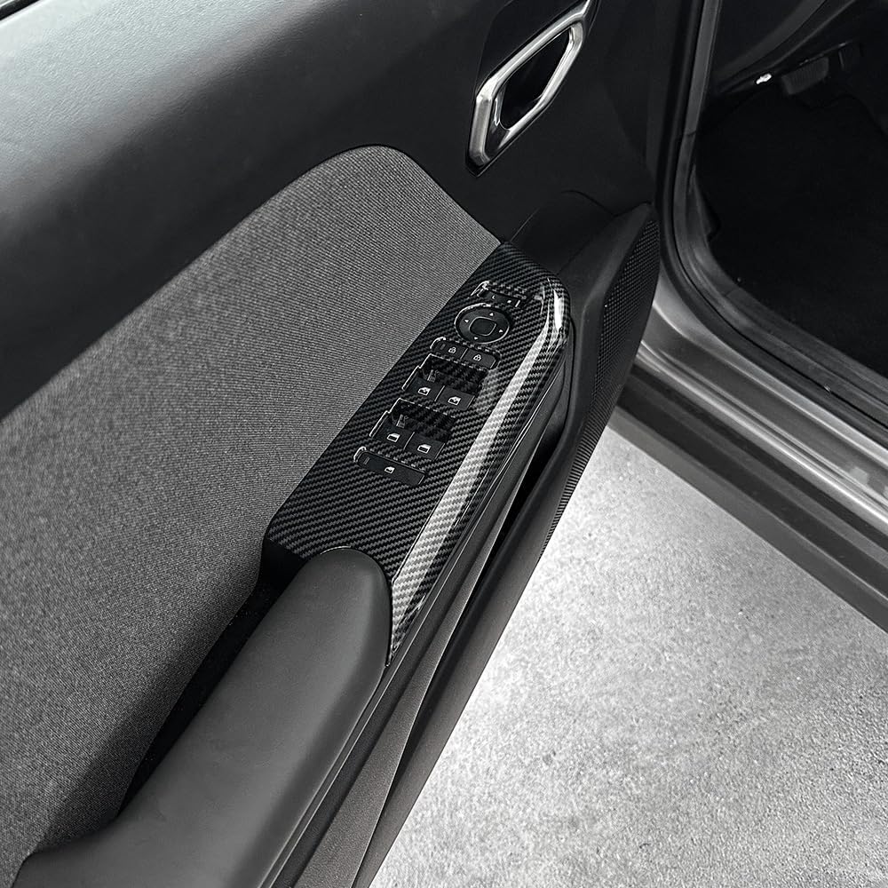 ABS Door Window Switch Panel Cover - Compatible with kia k4 2024-2026 Interior Armrest Trim Accessories-red