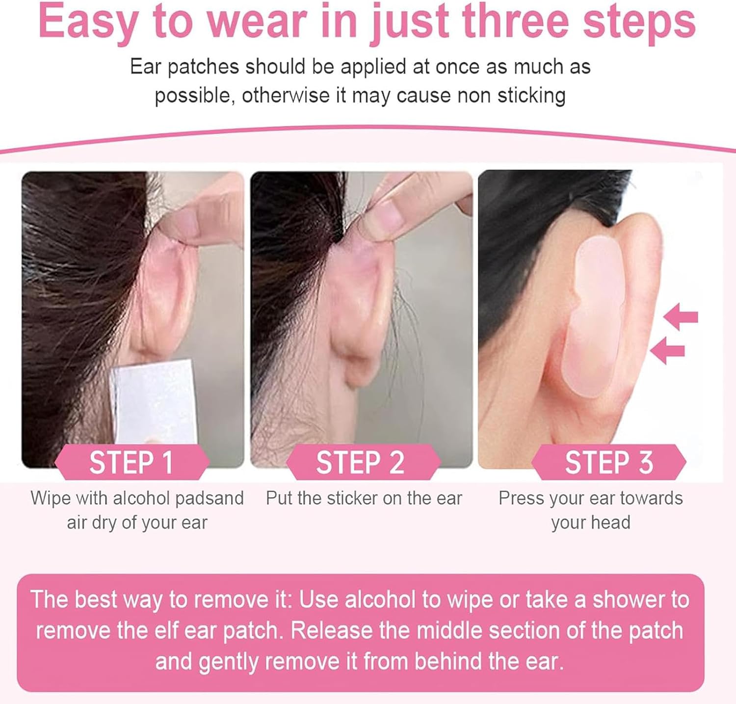 Ear Tape - Discreet Ear Fixing Stickers | Aesthetic Correctors for Prominent Ears, Protruding Ear Correctors, Cosmetic Ear Tapes - Image 5