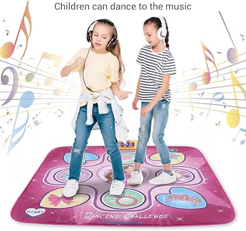 Miniatura 5 de Alomejor Tapete de baile portátil rosa púrpura para bailar en el suelo, tapete de baile, tapete de baile para ejercicio, fitness, juegos para regalo