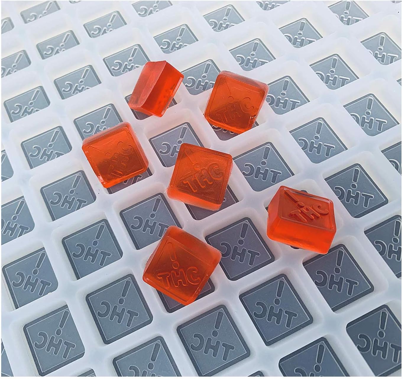 Best Cyber Deals 🔥 Colorado & Ohio State THC Logo - Silicone Half Sheet Mold For Gummies, Candies and Chocolates - 188 Cavity