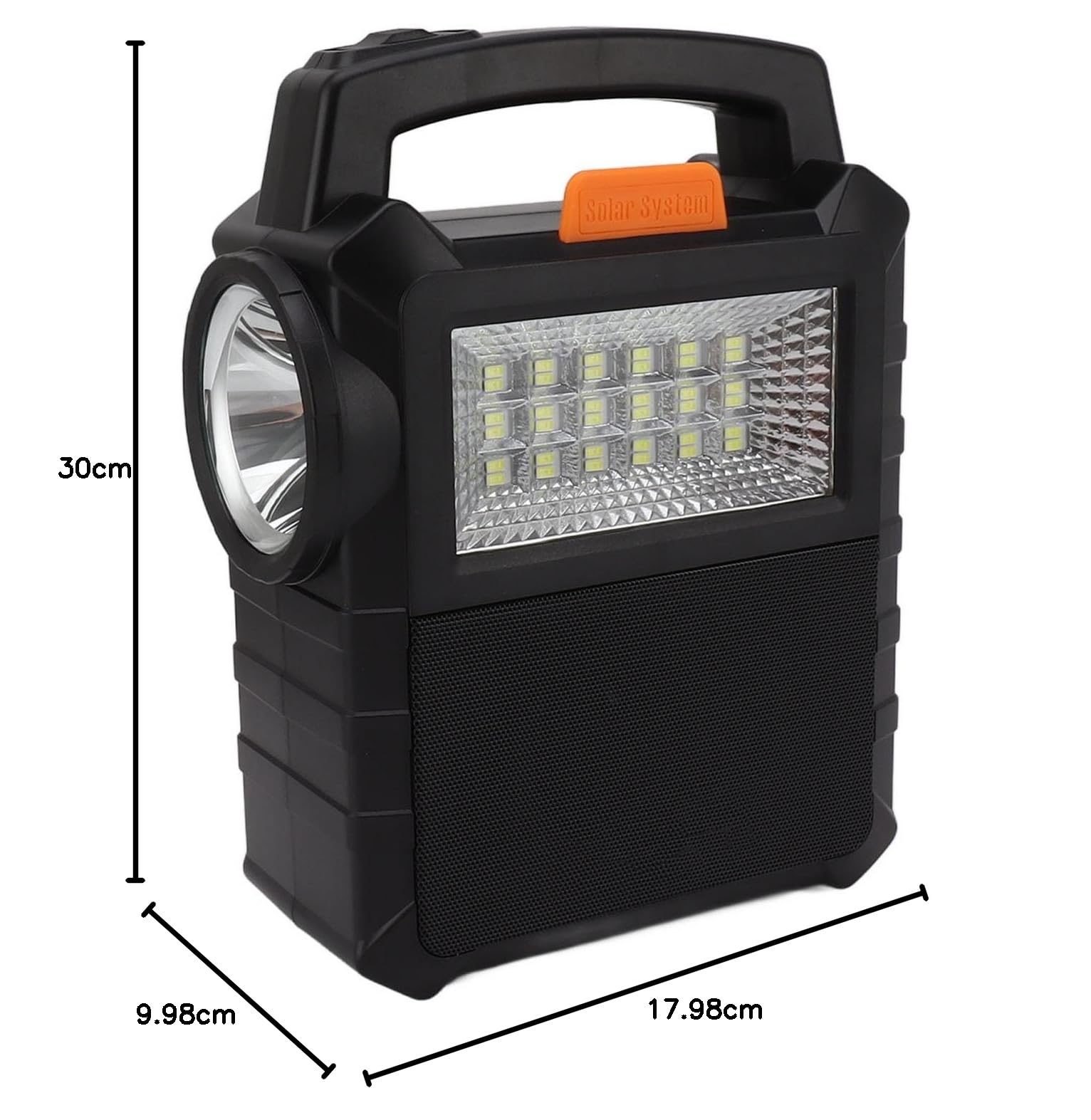Chrees Generatore Solare, Centrale Elettrica Portatile con Torcia a LED e Pannello Solare, per Viaggi in di Emergenza in Campeggio All'aperto