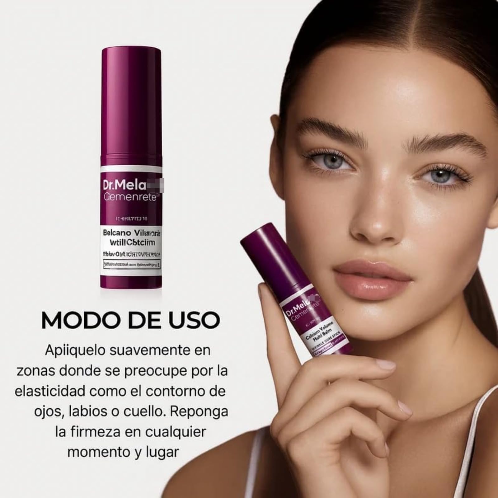 Bálsamo Facial Reafirmante-Elimina Arrugas Y Líneas De Expresión–InfiniteLove BCN,Calcio Multi Balm Stick,Colágeno Hidratante Stick Para Cara,Ojos Y Cuello (1 Unidad)