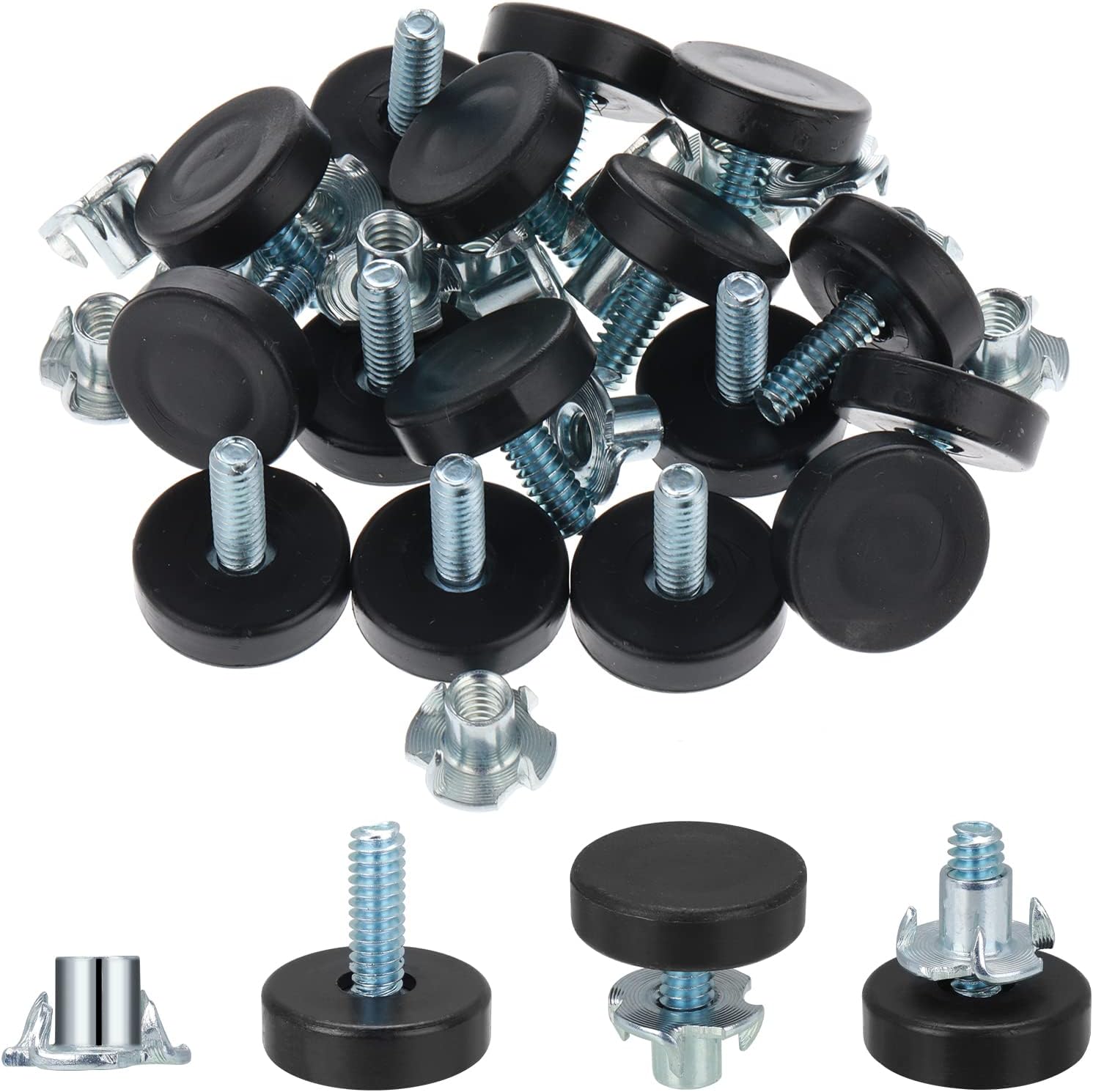 Adjustable Furniture Feet 16 Pcs Adjustable Furniture Levelers Furniture Leveling