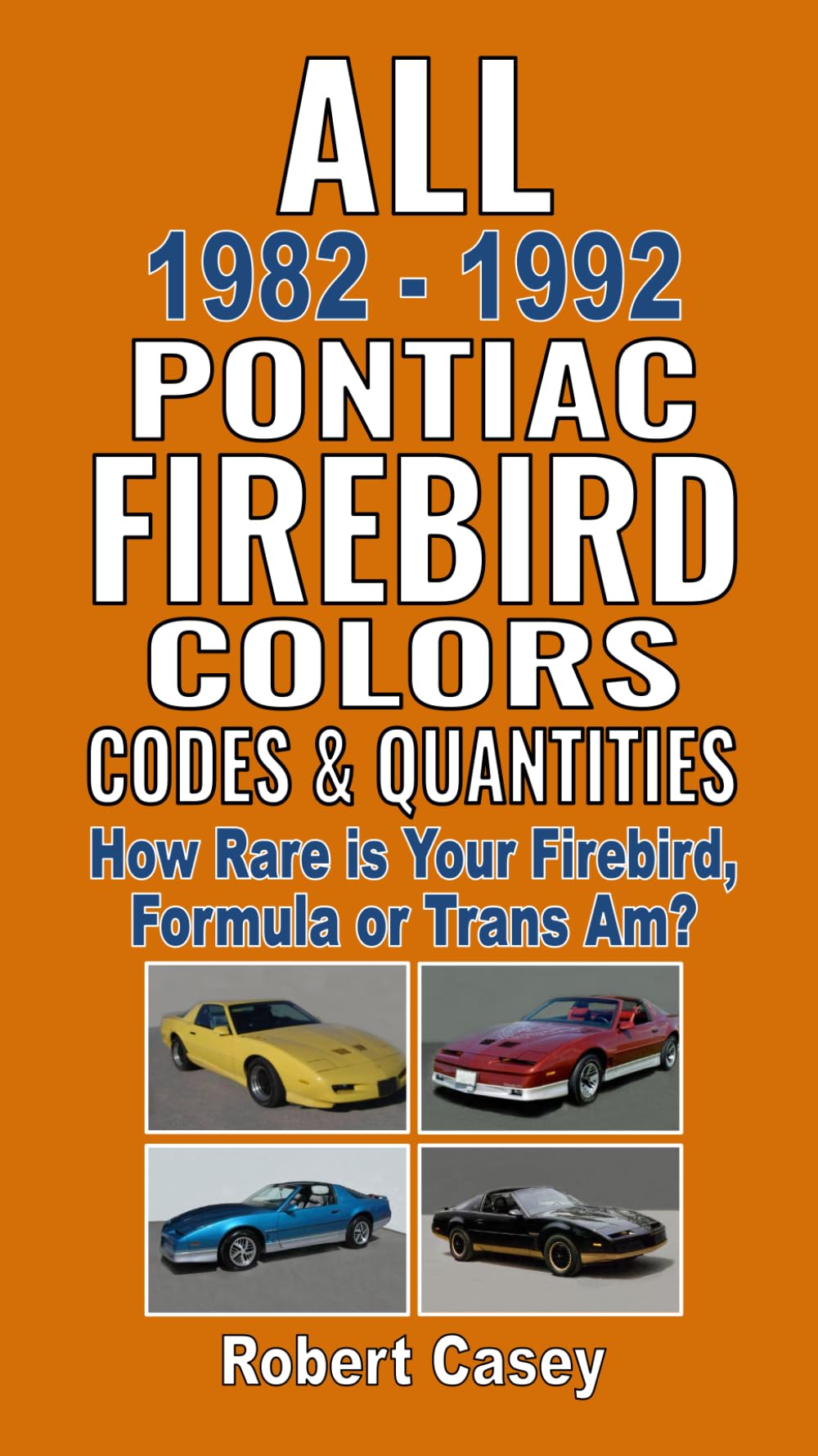 All 1982-1992 Pontiac Firebird Colors, Codes & Quantities: How Rare is Your Firebird, Formula, or Trans Am?